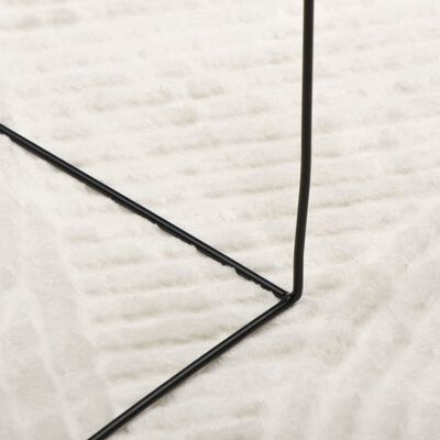 vidaXL Tepih IZA kratka vlakna skandinavski izgled krem 100 x 200 cm