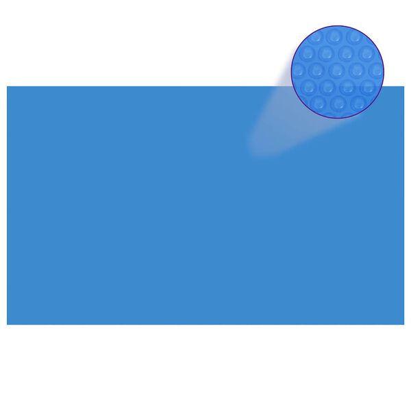 vidaXL Pravokutni pokrivač za bazen 500 x 300 cm PE plavi