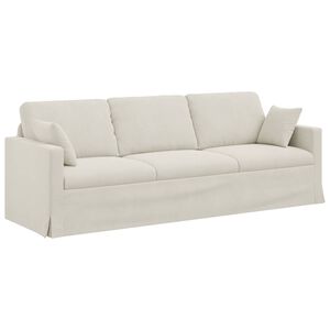 vidaXL Sofa Krema 228 x 78 x 80 cm Bar&scaron;un