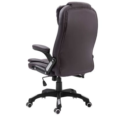 vidaXL Uredska stolica od umjetne kože smeđa