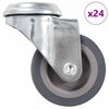 vidaXL 24 kom. okretnih kotačića s rupom za vijke 50 mm