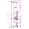 vidaXL Kupaonski ormar s ladicama Staro drvo 31,5 x 33 x 190 cm