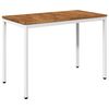 vidaXL Stol za večeru u vrtu Prirodna i bijela 108,5 x 55 x 75 cm