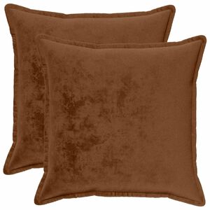 vidaXL Presvlaka za jastuk 2 pcs HOUTEN Svijetlosmeđa 55 x 55 cm