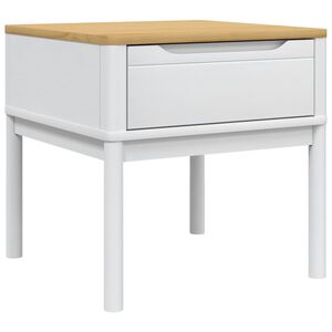 vidaXL Stolić za lampu FLORO bijeli 55 x 55 x 54 cm od borovine