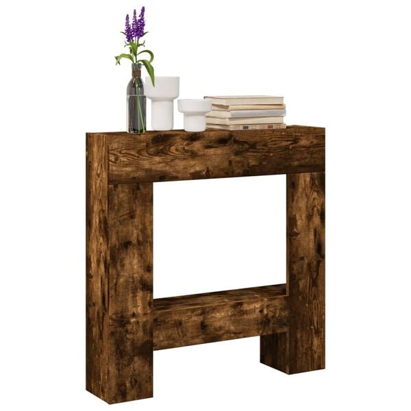 vidaXL Okvir za kamin boja hrasta 81x18x82 cm od konstruiranog drva