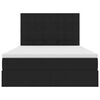 vidaXL Krevet s prostorom za pohranu s LED-om Crna 140 x 200 cm Bar&scaron;un