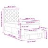 vidaXL Krevet s opruga kutije s madracem Crna 90 x 200 cm Bar&scaron;un