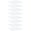 vidaXL Police za knjige 8 kom bijele 40 x 40 x 1,5 cm od iverice
