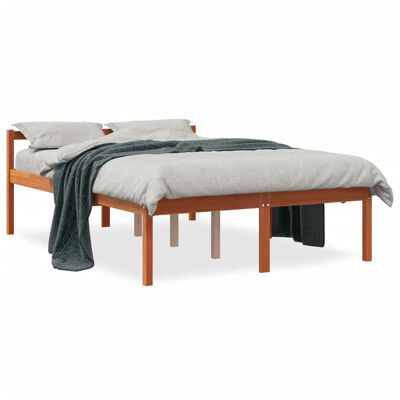 vidaXL Krevet za starije osobe voštano smeđi 120 x 200 cm od borovine
