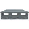vidaXL Sklopivi &scaron;ator za zabave s 8 bočnih zidova 870x291x315 cm antracit