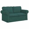 vidaXL Sofa 2 pcs Tamnozelena 155 x 82 x 80 cm tkanina