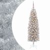 vidaXL Umjetno usko božićno drvce s kuglicom 180 cm 300 LED lampica