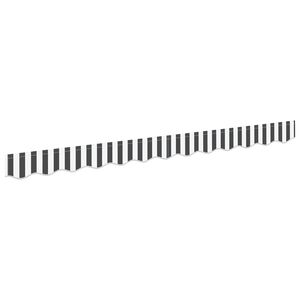 vidaXL Zamjena za rub tende Antracit i bijelo 230 x 20 cm Poliester