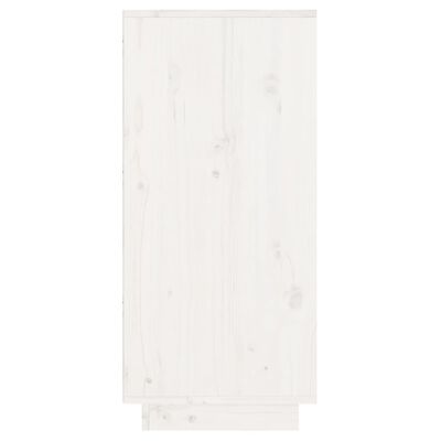 vidaXL Konzolni ormarić bijeli 60 x 34 x 75 cm od masivne borovine