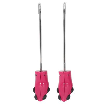 vidaXL Napinjači za čizme sa žlicom ružičasti EU 34 - 40 plastični