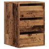 vidaXL Kutna komoda s ladicama boja staro drvo 40x41x58 cm drveni