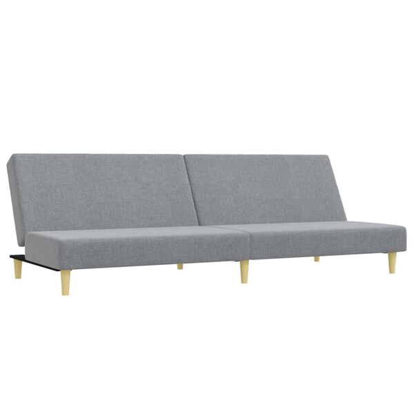 vidaXL 2-dijelni set sofa svjetlosivi od tkanine