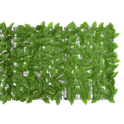 vidaXL Balkonski zastor sa zelenim lišćem 500 x 75 cm