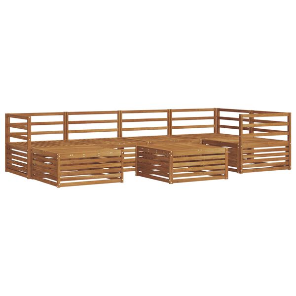 vidaXL Set vanjskih sofa 7 pcs Prirodna
