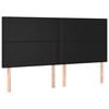 vidaXL Uzglavlje crno 180x5x118/128 cm umjetna koža