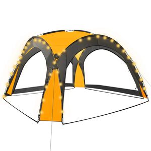 vidaXL &Scaron;ator za zabave LED s 4 bočna zida 3,6 x 3,6 x 2,3 m žuti