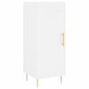 vidaXL Visoka komoda bijeli 34,5x34x180 cm od konstruiranog drva