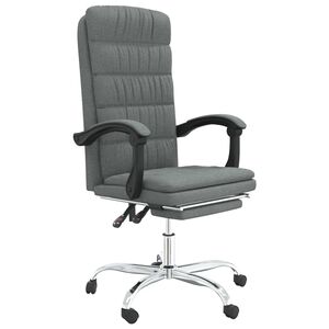 vidaXL Uredski naslonjač od tkanine tamnosivi