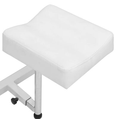 vidaXL Stolica za masažu s osloncem bijela 127x60x98 cm umjetna koža