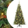 vidaXL Umjetno božićno drvce s nogom s stalakom Zelena 180 cm PE i PVC