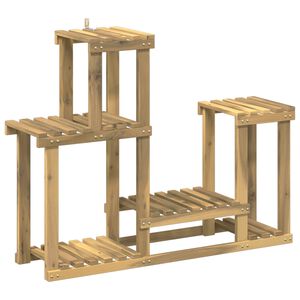 vidaXL Stalak za biljke Bijela 90 x 25 x 73 cm Čvrsto drvo akacije