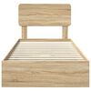 vidaXL Krevet s od storage Sonoma hrast 75 x 190 cm Konstruirano drvo