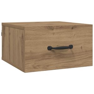 vidaXL Noćni ormar s ladicama Umjetnička hrastovina 35 x 35 x 20 cm