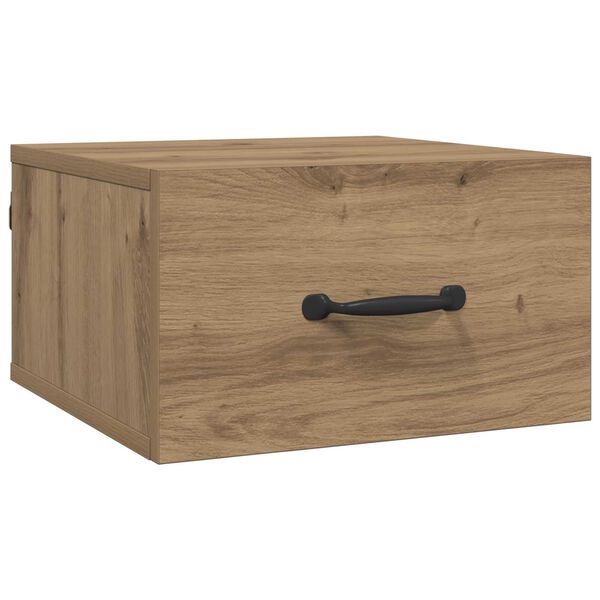 vidaXL Noćni ormar s ladicama Umjetnička hrastovina 35 x 35 x 20 cm