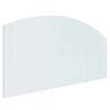 vidaXL Staklena ploča za kamin *Transparent*an 120 x 60 cm Stakl