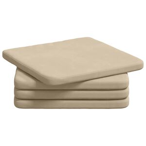 vidaXL Jastučići za sjedenje 4 kom. Mikrofiber tkanina Krema