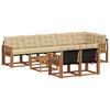 vidaXL Set vanjskih sofa 9 kom. Prirodna i bež