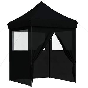 vidaXL &Scaron;ator za zabave 200 x 200 x 306 cm Crna Oxford tkanina