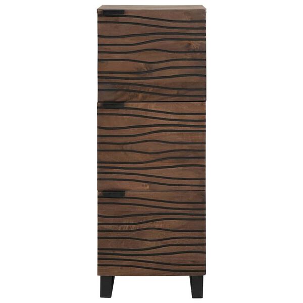 vidaXL Highboard Smeđa 40 x 33 x 110 cm masivno drvo manga