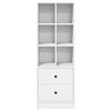 vidaXL Highboard Bijelo 45.5 x 34 x 127 cm Konstruirano drvo