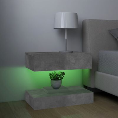 vidaXL TV ormarići s LED svjetlima 2 kom siva boja betona 60 x 35 cm