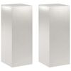 vidaXL Stalak za biljke 2 pcs Srebrna 40 x 40 x 100 cm Čelik