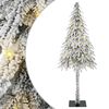 vidaXL Božićno drvce s 150 LED svjetlima Bijelo 120 cm PE i čelik