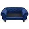 vidaXL Sofa za pse plava 72 x 45 x 30 cm plišana