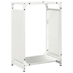 vidaXL Stalak za drva crni 44x28x65 cm hladno valjani čelik