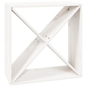 vidaXL Ormarić za vino bijeli 62 x 25 x 62 cm od masivne borovine