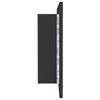 vidaXL LED kupaonski ormarić s ogledalom sivi 90x12x45 cm akrilni
