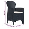 vidaXL 3-dijelni bistro set od plastičnog ratana antracit