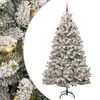 vidaXL Umjetno božićno drvce 210 cm 300 LED lampica Topla bijela
