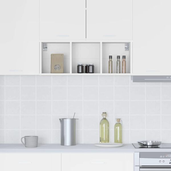 vidaXL Viseći ormarić Riga Bijelo 30 x 29,5 x 80 cm Konstruirano drvo